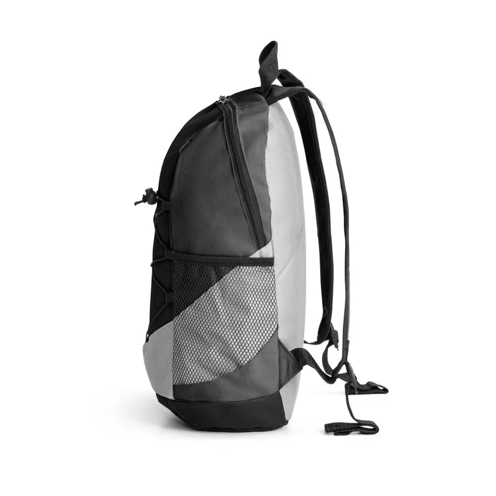 Rucksack aus 600D recyceltes Polyester - TURIM - Schwarz