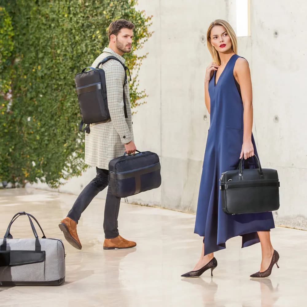 Rucksack aus 600D Twill-Polyester und PU - MOTION BACKPACK - Blau