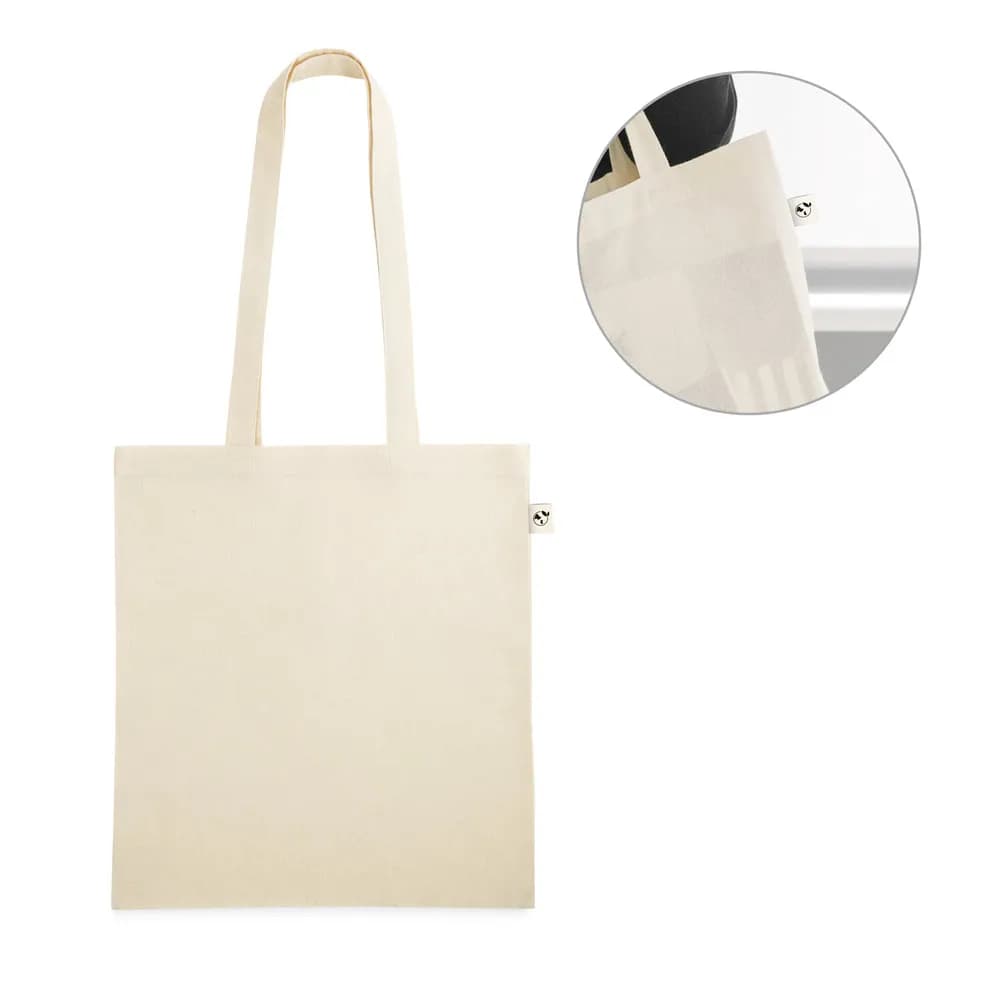Tasche aus 100% organische Bauwolle (140 g/m²) - LEON - Naturhell