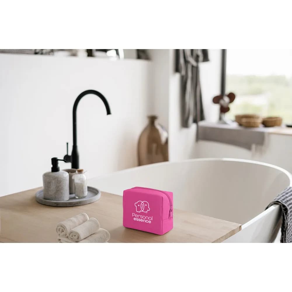 Kosmetiktasche aus hochdichtem 600D-Polyester - CHLOE - Rosa