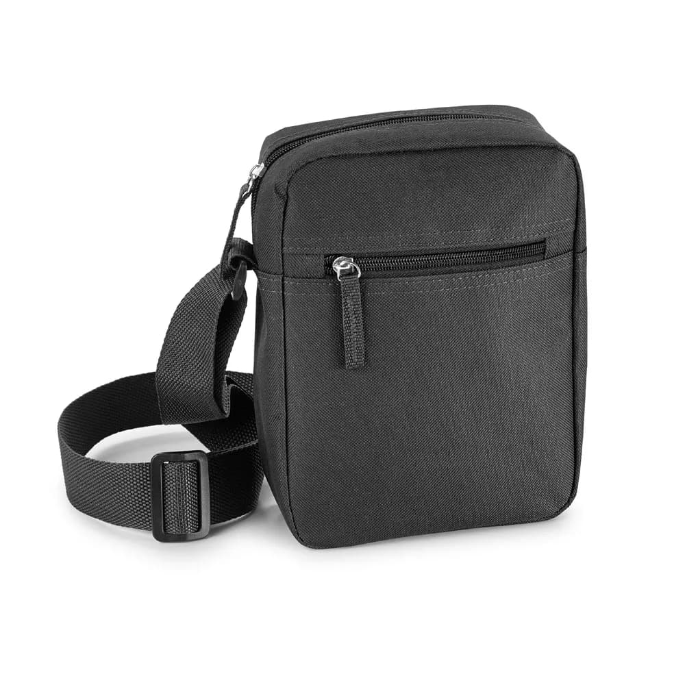 Schultertasche aus 600D Polyester - LAHORE - Schwarz