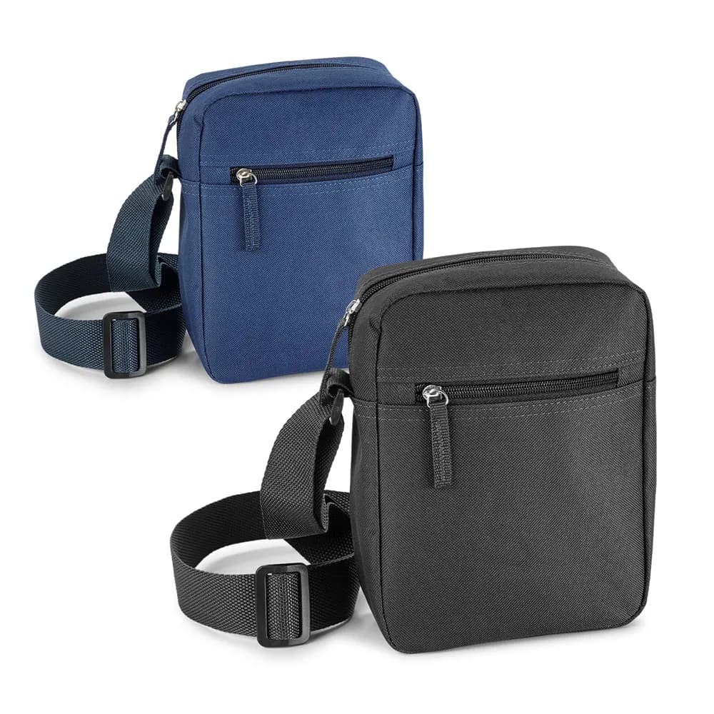 Schultertasche aus 600D Polyester - LAHORE - Schwarz