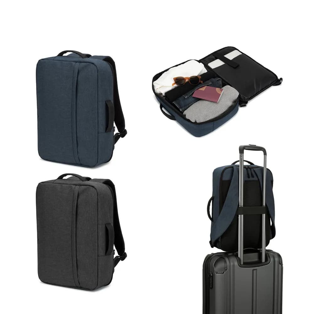 Tasche aus hochdichtem, recyceltem 300D-Polyester für Laptop 156 - NIAMEY - Blau