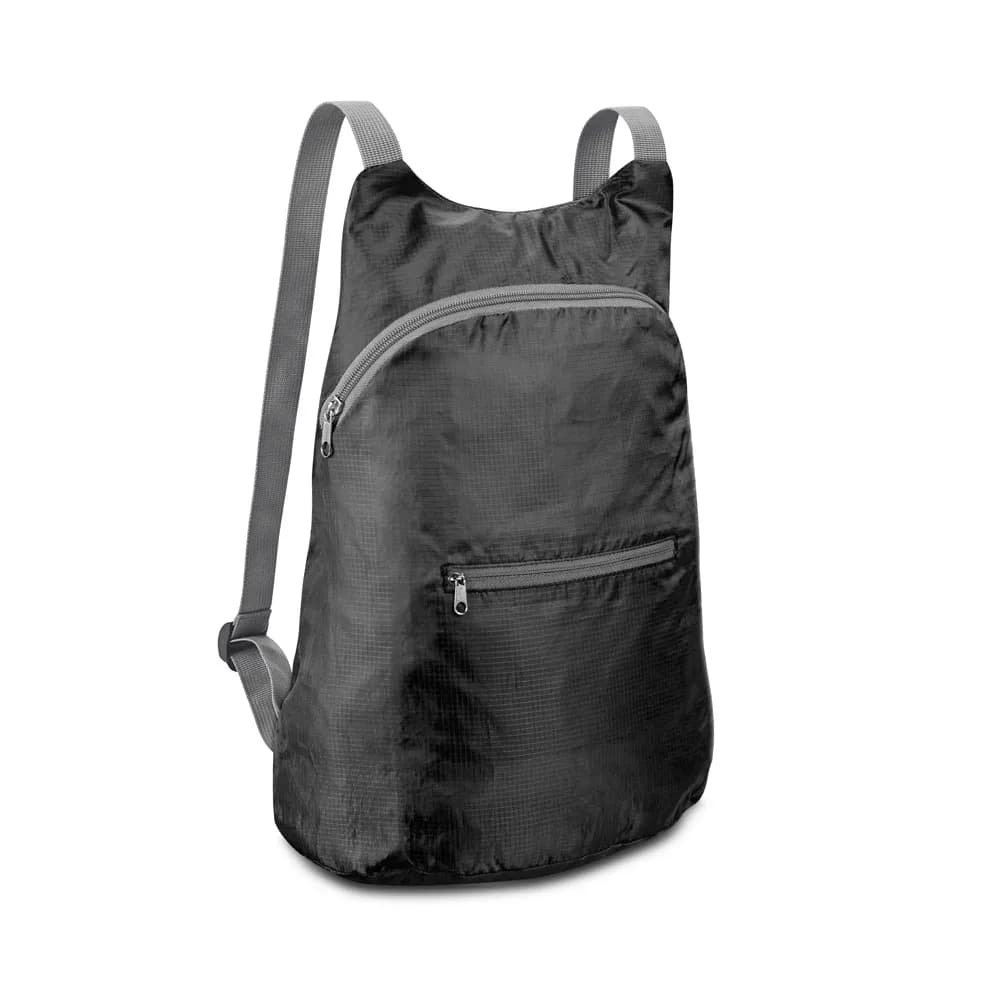 Faltbarer Rucksack aus 210D Ripstop Polyester - BARCELONA - Schwarz