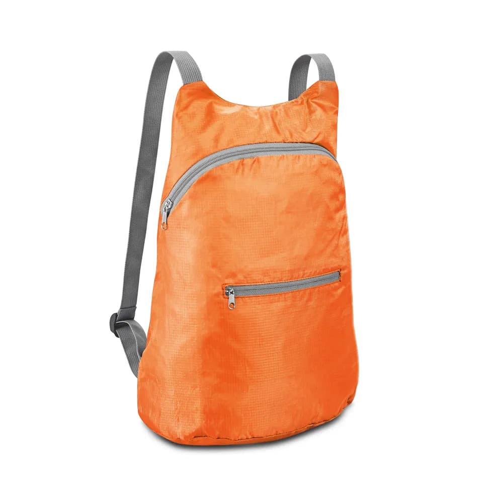 Faltbarer Rucksack aus 210D Ripstop Polyester - BARCELONA - Orange