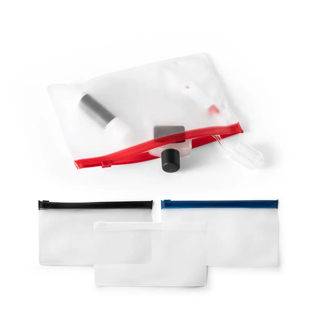 Kulturtasche mit EVA-Fach - INGRID - Schwarz