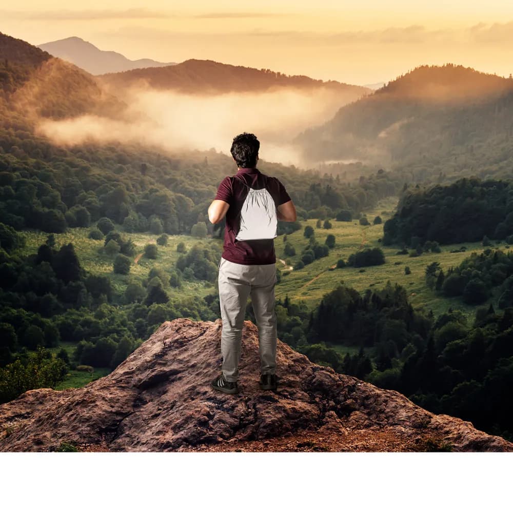 Reflektierende Tasche aus Polyester (200 g/m²) - SYROS - Satinsilber