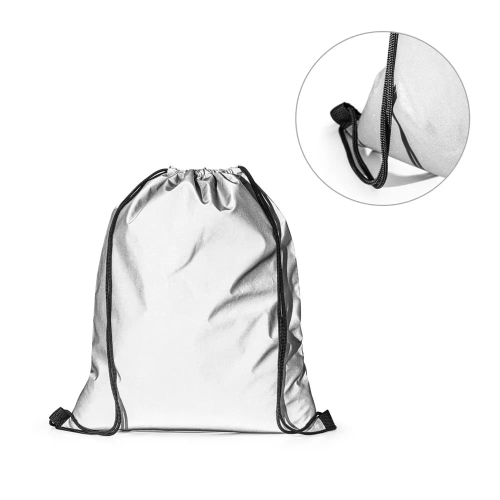 Reflektierende Tasche aus Polyester (200 g/m²) - SYROS - Satinsilber