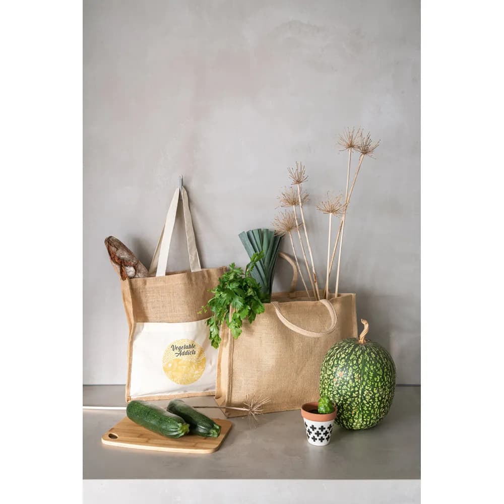 Tragetasche aus Jute (360 g/m²) - SHANTI - Natur