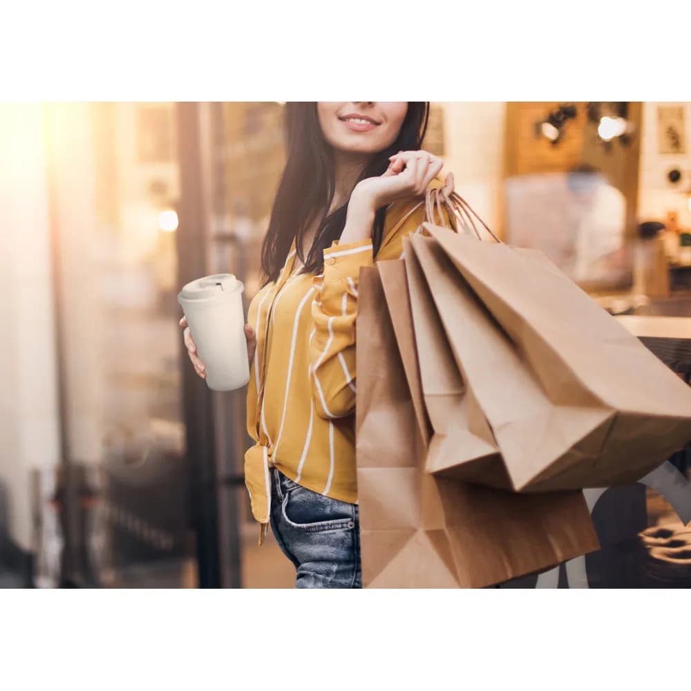 Tragetasche aus Kraftpapier (115 g/m²) - KIRA - Natur