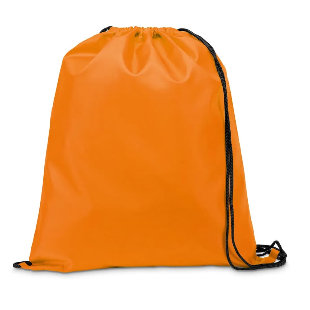 210D Rucksacktasche mit schwarzen Zugbändern - CARNABY - Orange