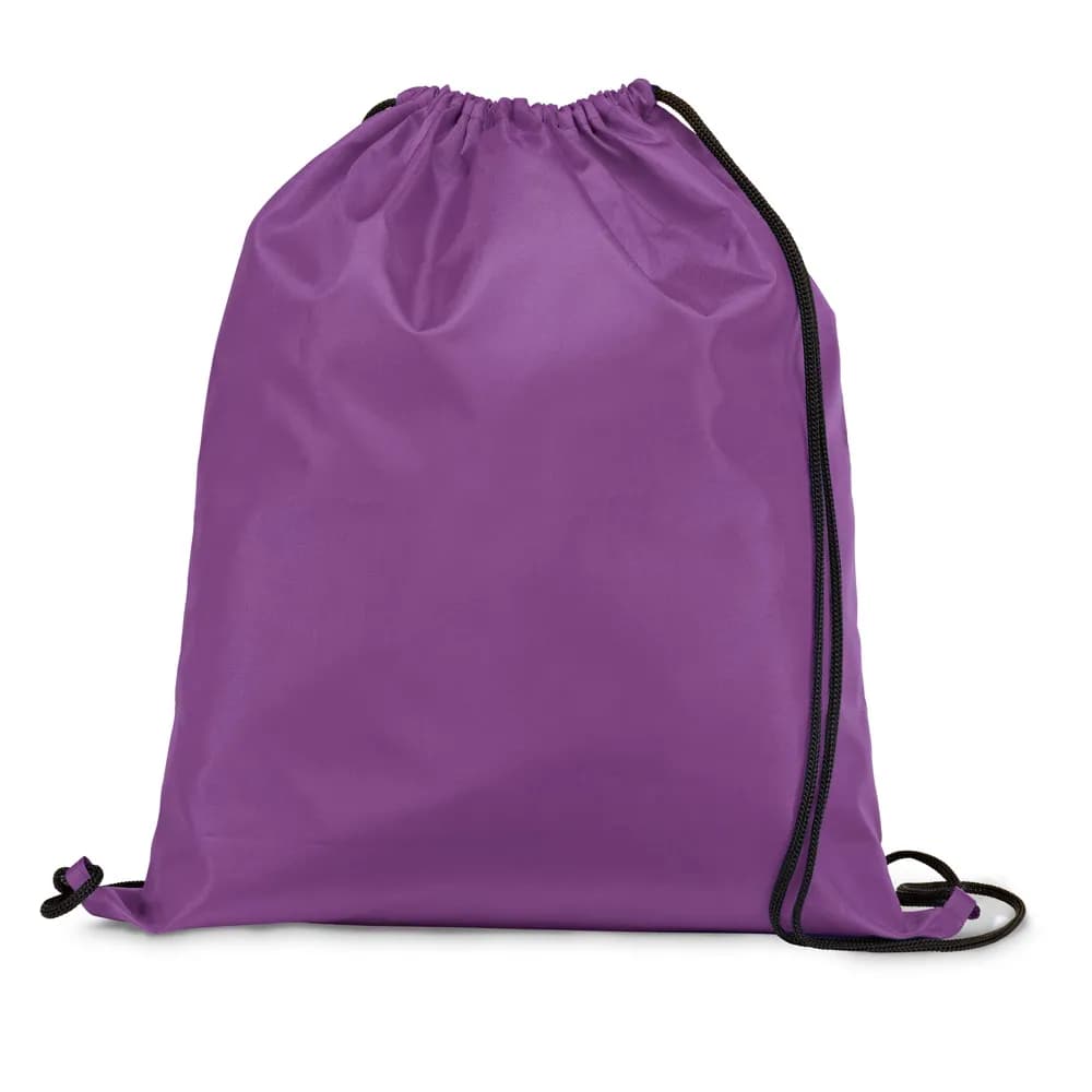 210D Rucksacktasche mit schwarzen Zugbändern - CARNABY - Violett