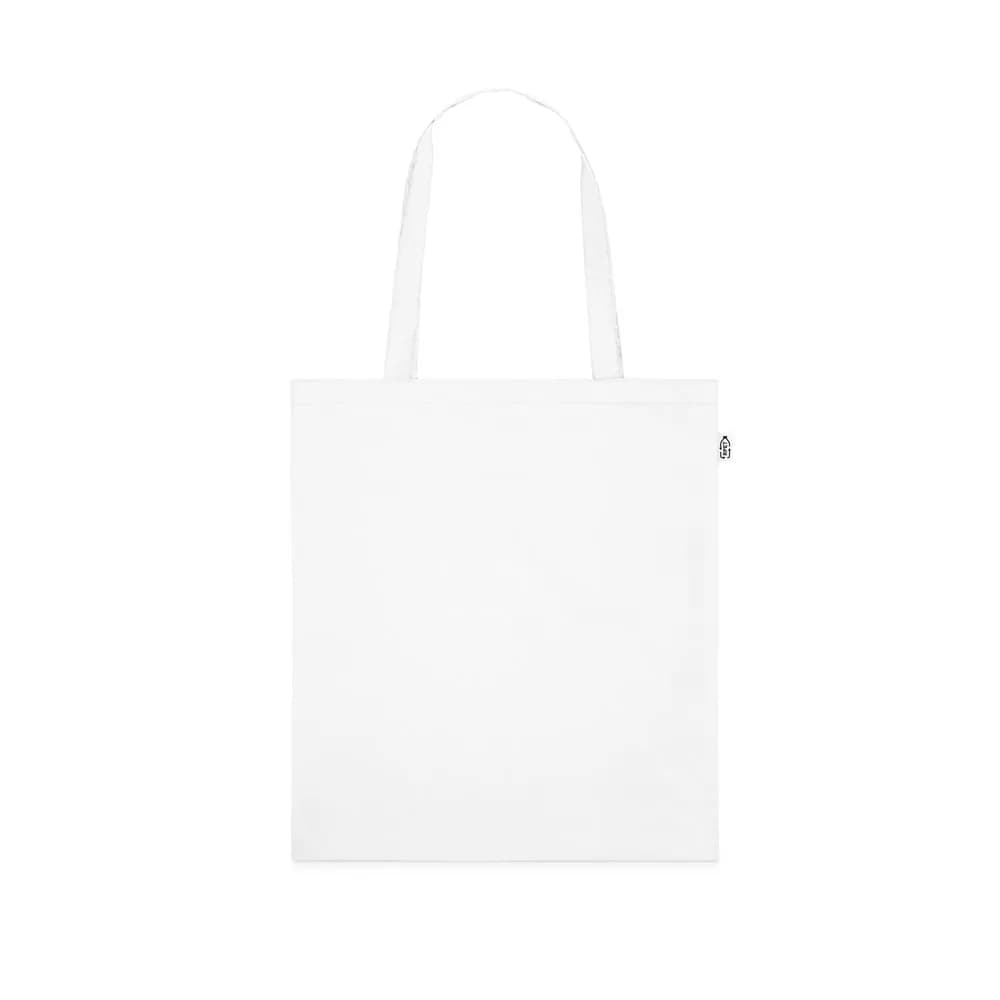 Tragetasche aus 190T Polyester aus recyceltem (100% rPET) - MAPUTO - Weiß