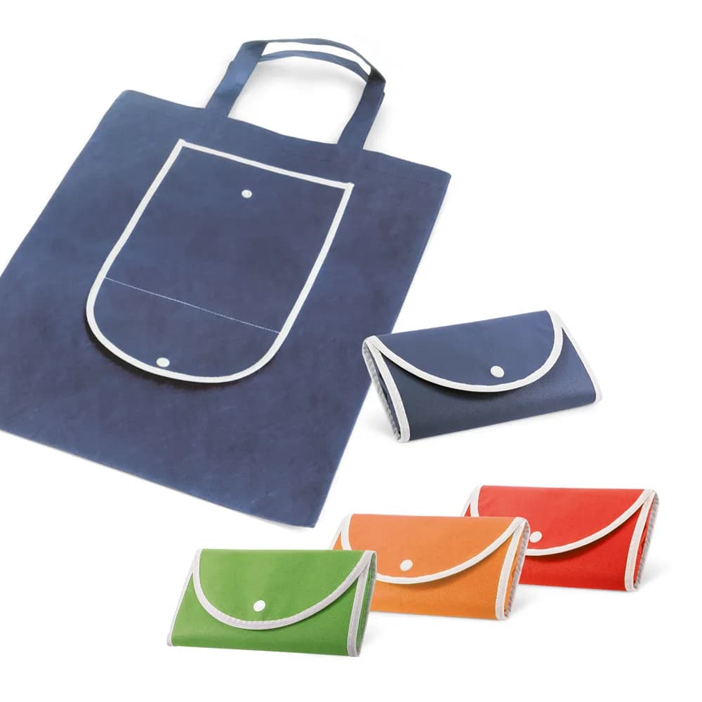 Faltbare Einkaufstasche aus Non-woven (80 g/m²) - ARLON - Blau