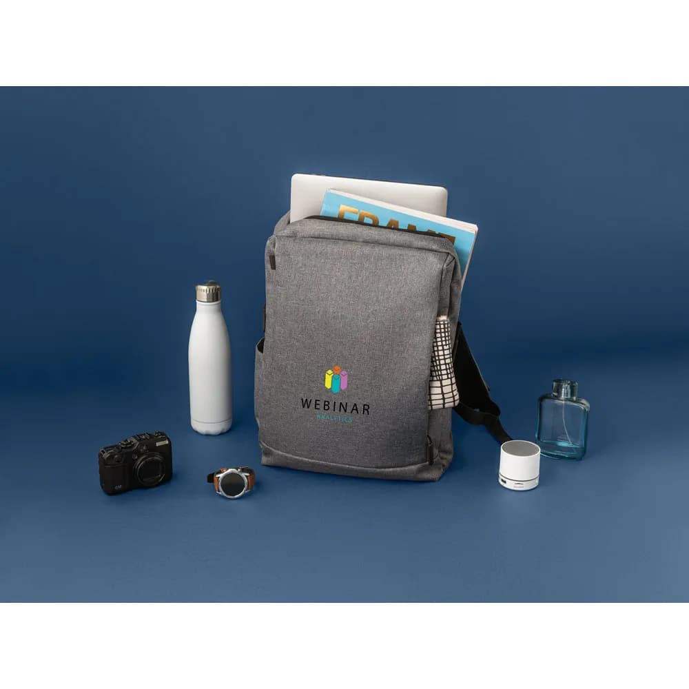 Laptop-Rucksack für 15.6 aus 300D Polyester - BOLOGNA - Grau