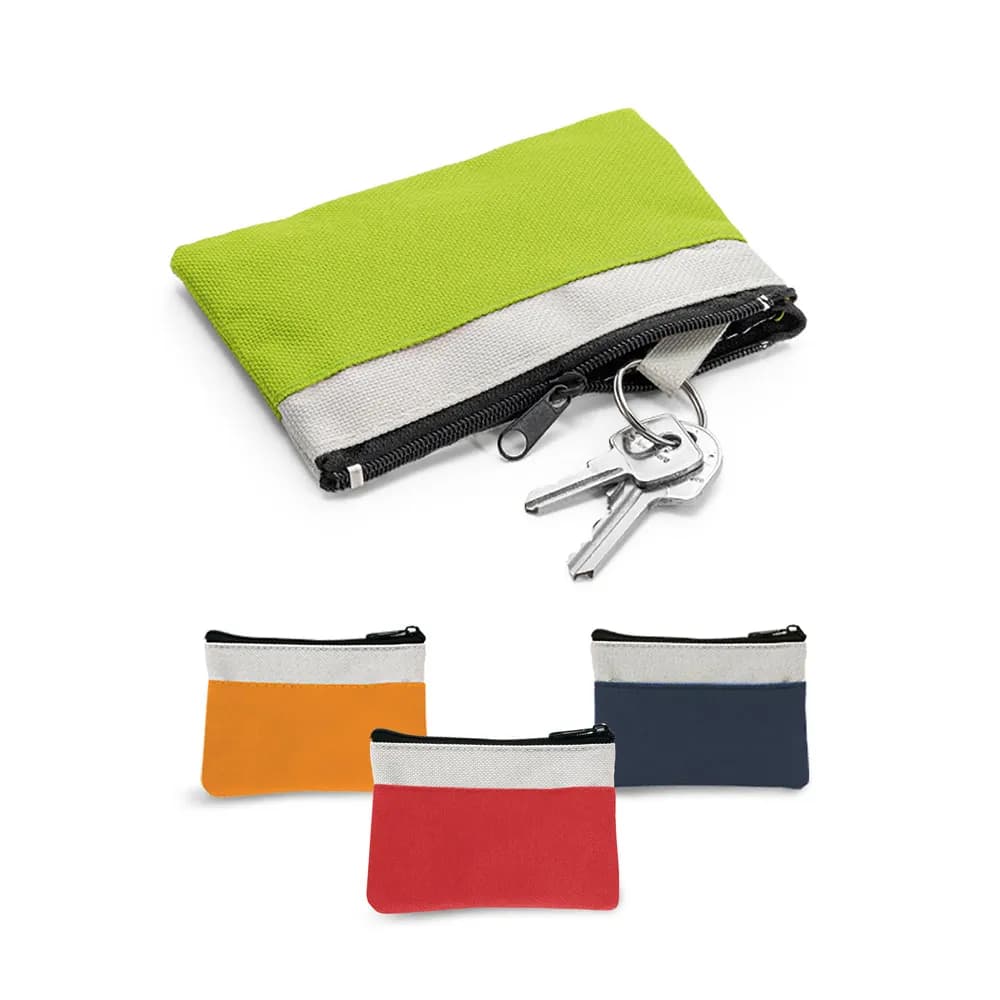 Geldbeutel aus 600D mit Reißverschluss - MILLER - Blau