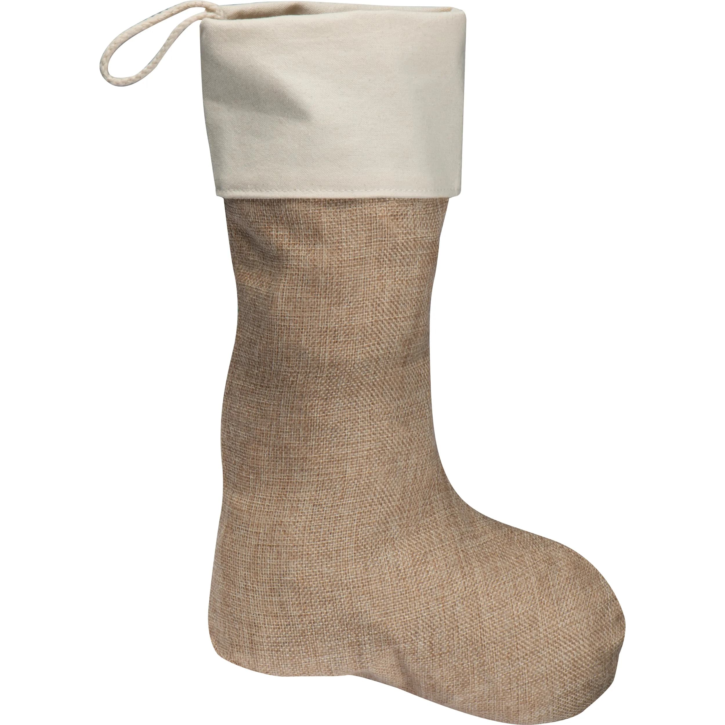 Weihnachtssocke aus Jute WALTER - beige