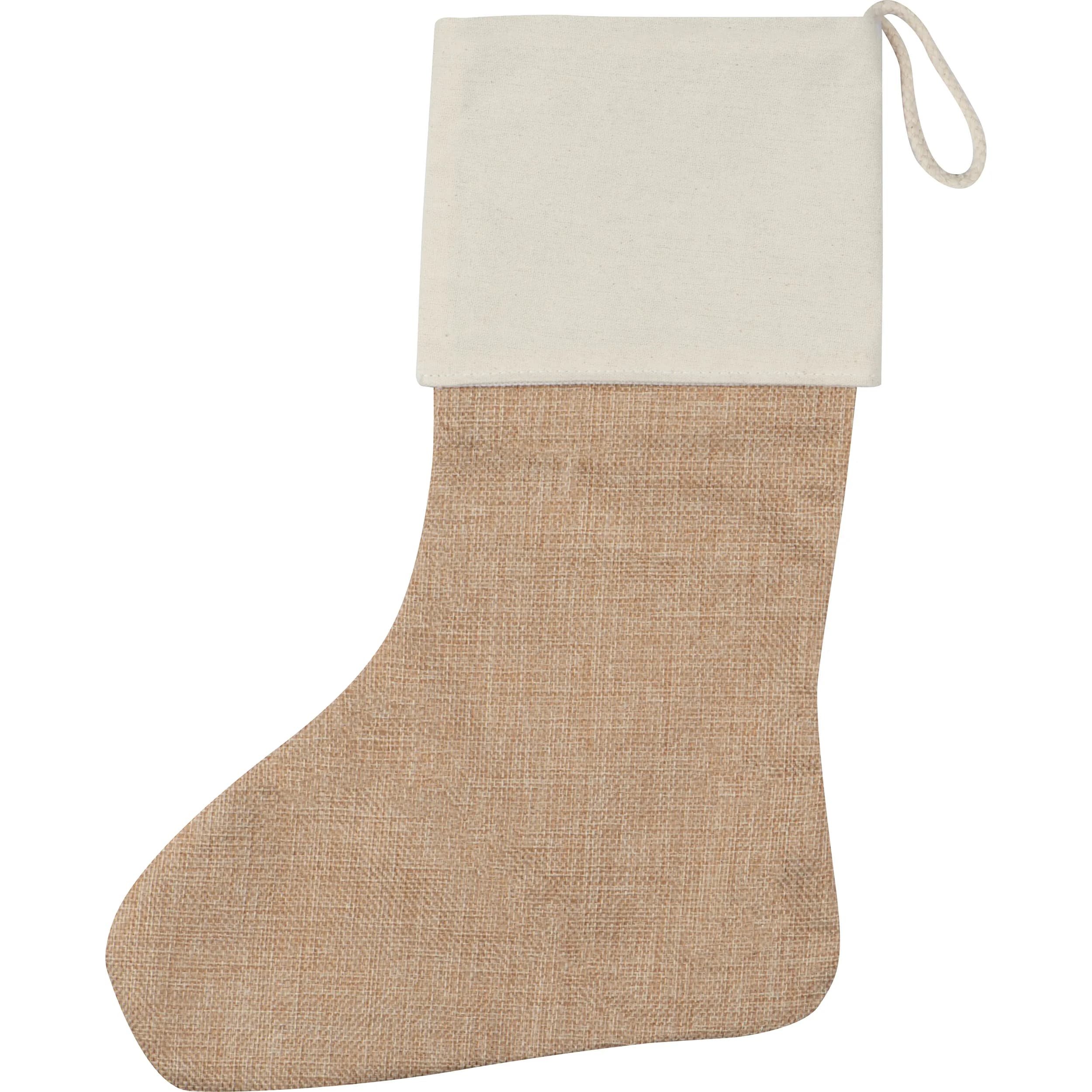 Weihnachtssocke aus Jute WALTER - beige