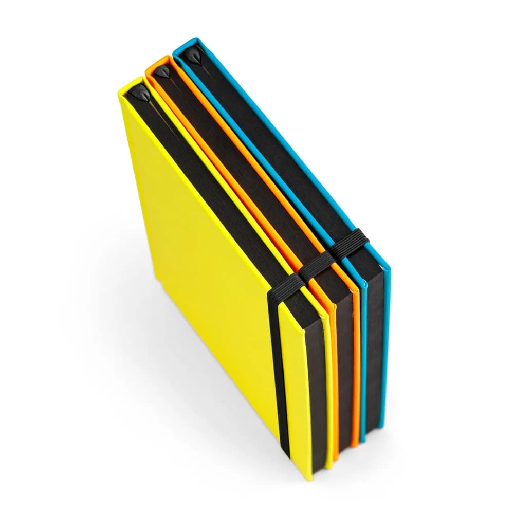 A5-Notizbuch aus fluoreszierendem PU mit linierten Seiten - WATTERS - Rosa