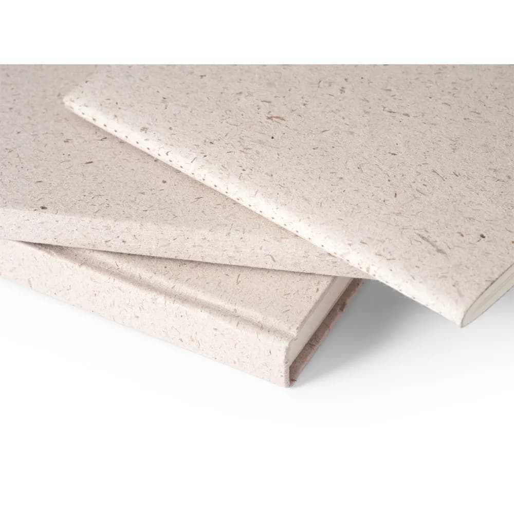 Notizbuch A5 mit semi-flexiblem Cover aus Elefantendung (80%) - ORGANIC SEMI-RIGID - Naturhell