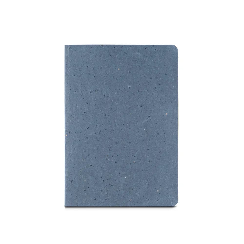 Notizbuch A5 mit semi-flexiblem Cover aus Kaffeeschalenverwertung (65%) - COFFEEPAD SEMI-RIGID - Blau