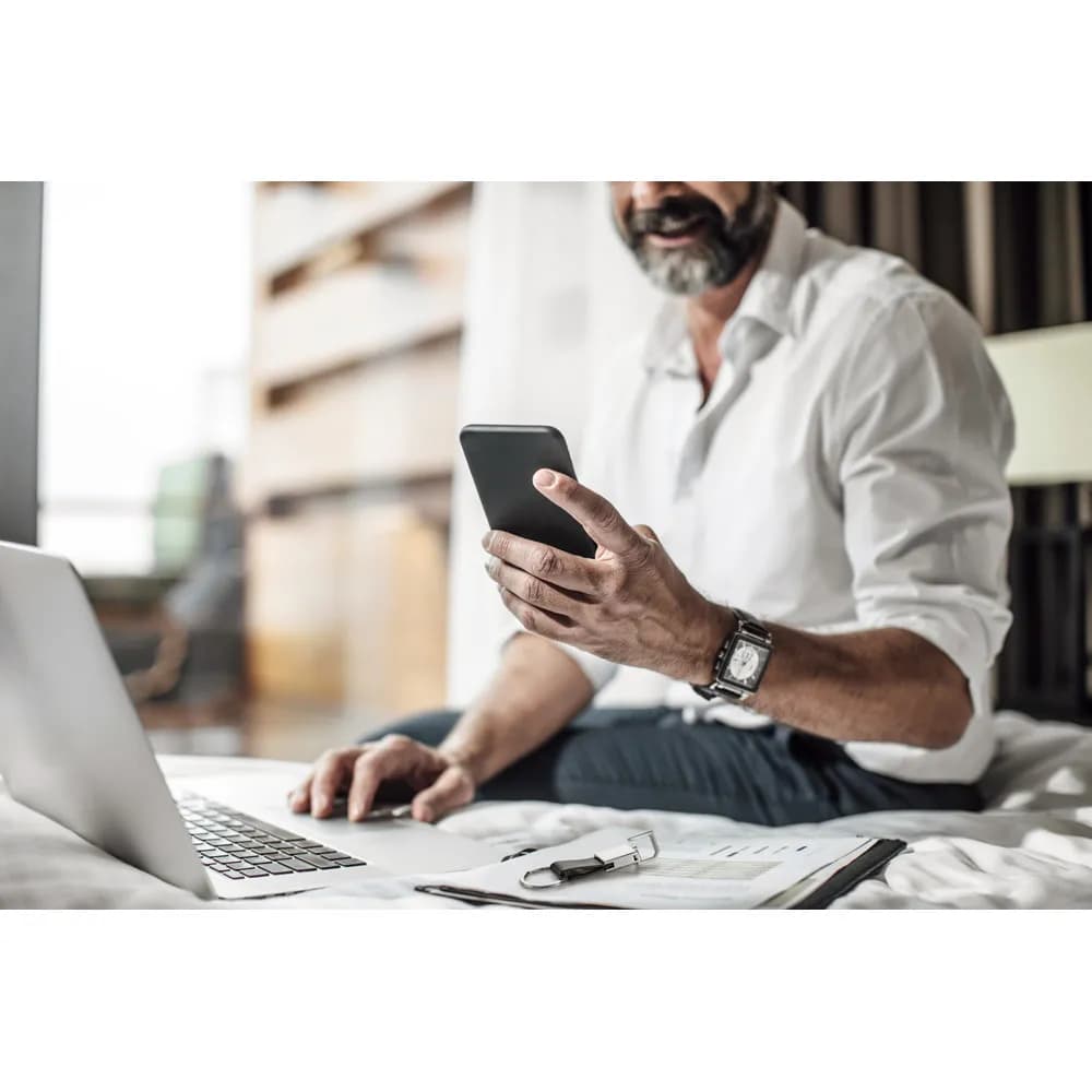 Schlüsselanhänger aus PU und Metall - BOURCHIER - Schwarz