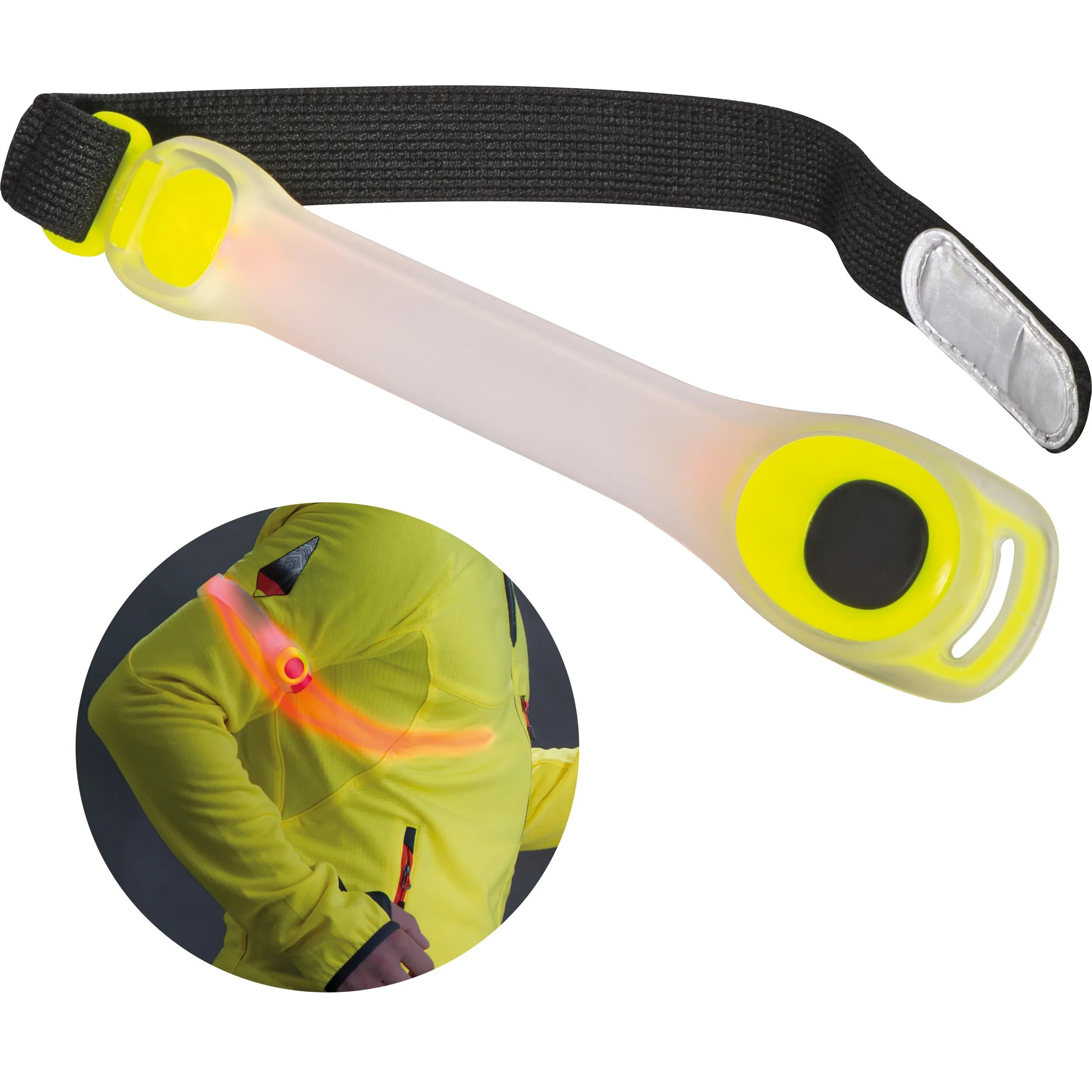 Sicherheits LED Armband KLAUS - gelb