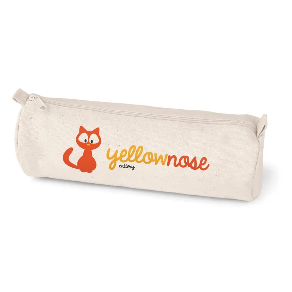 Schreibetui aus 100% Canvas-Baumwolle (290 g/m²) - SCHOOLI - Naturhell