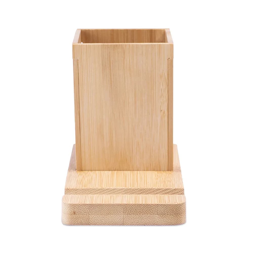 Schreibtischset mit Handyhalter und Becher - ERWIN - Natur