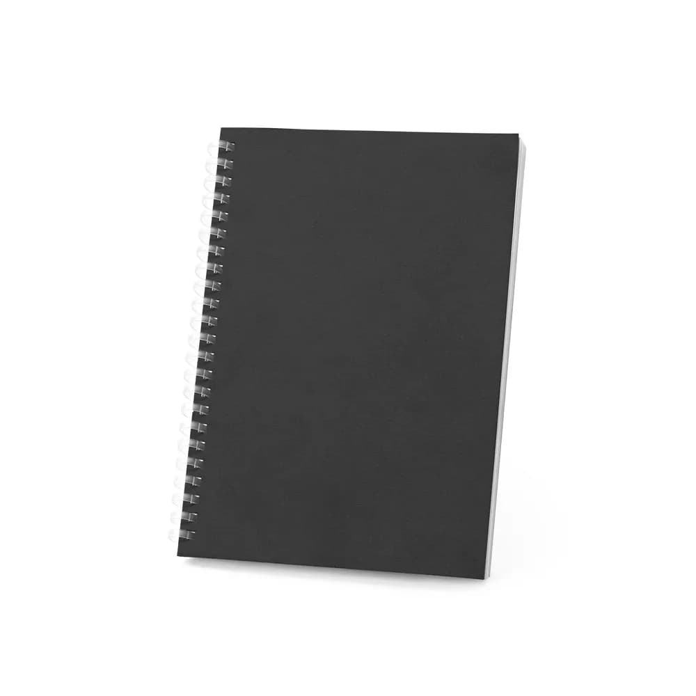 Notizblock A5 mit flexiblem Cover, hergestellt aus 100 % Recyclingpapier - SCHILLER - Schwarz