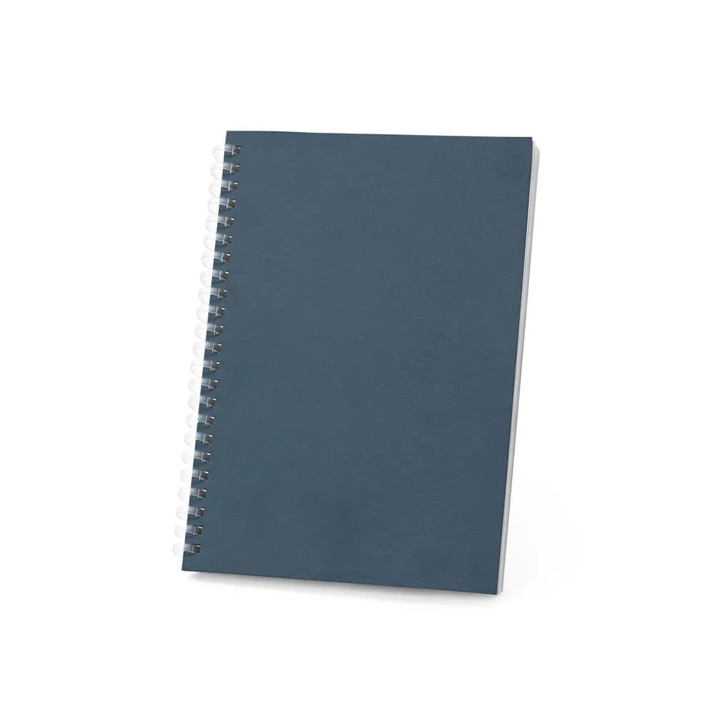 Notizblock A5 mit flexiblem Cover, hergestellt aus 100 % Recyclingpapier - SCHILLER - Blau