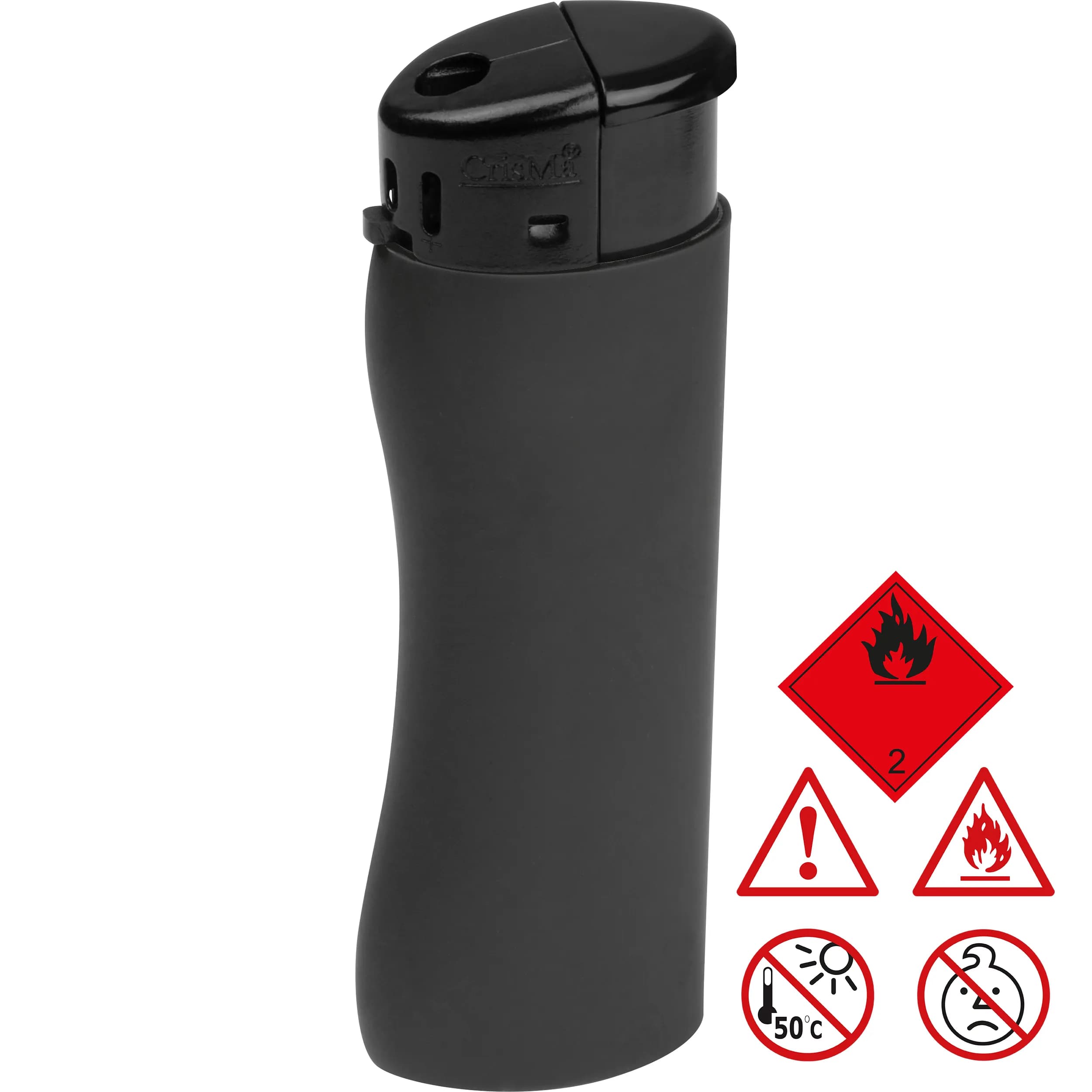 Elektronik Feuerzeug, ergonomisch ANATOL - schwarz