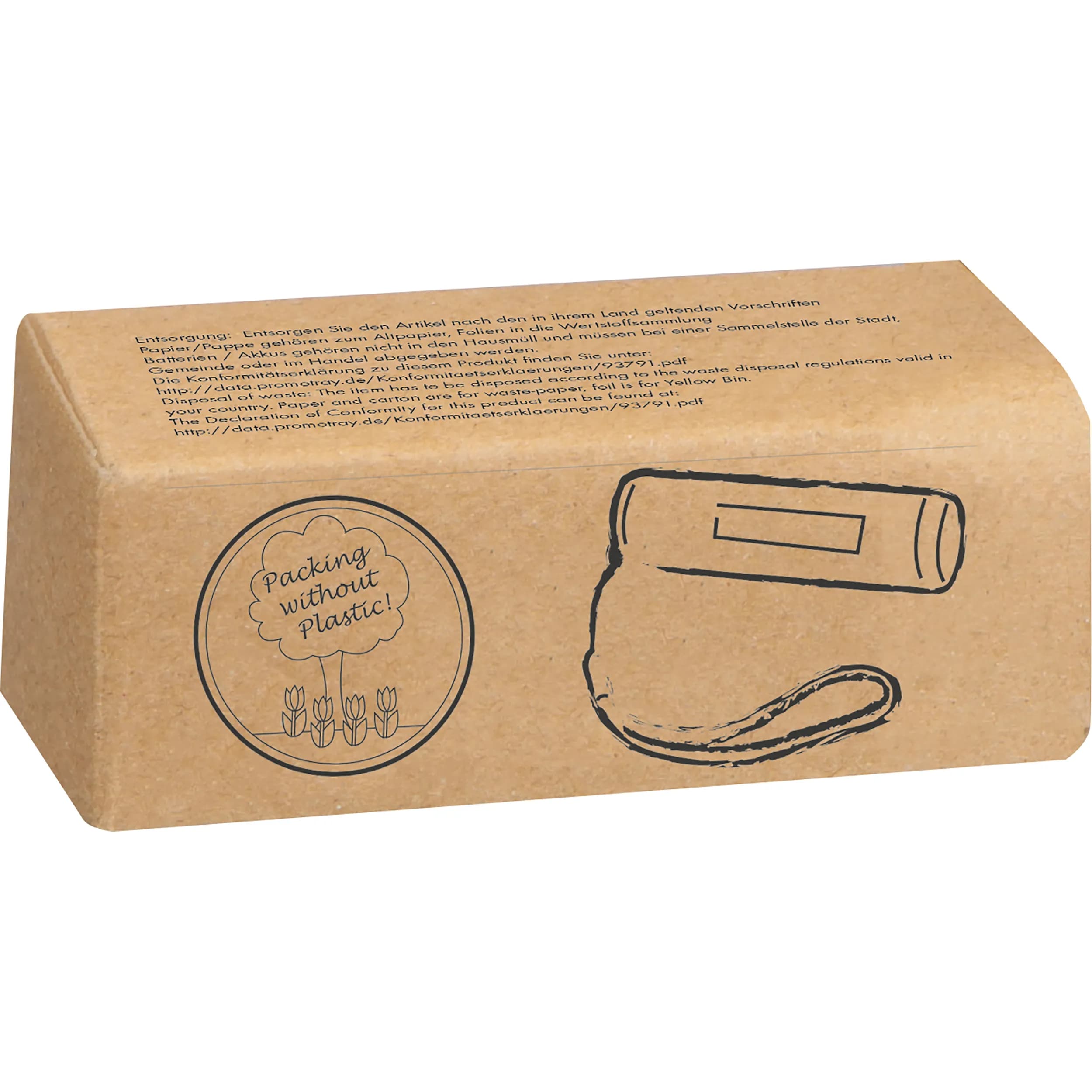 Akku Taschenlampe RHONDA - schwarz