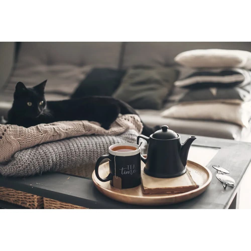 Tasse aus Keramik 360 mL - CHALKIE - Weiß