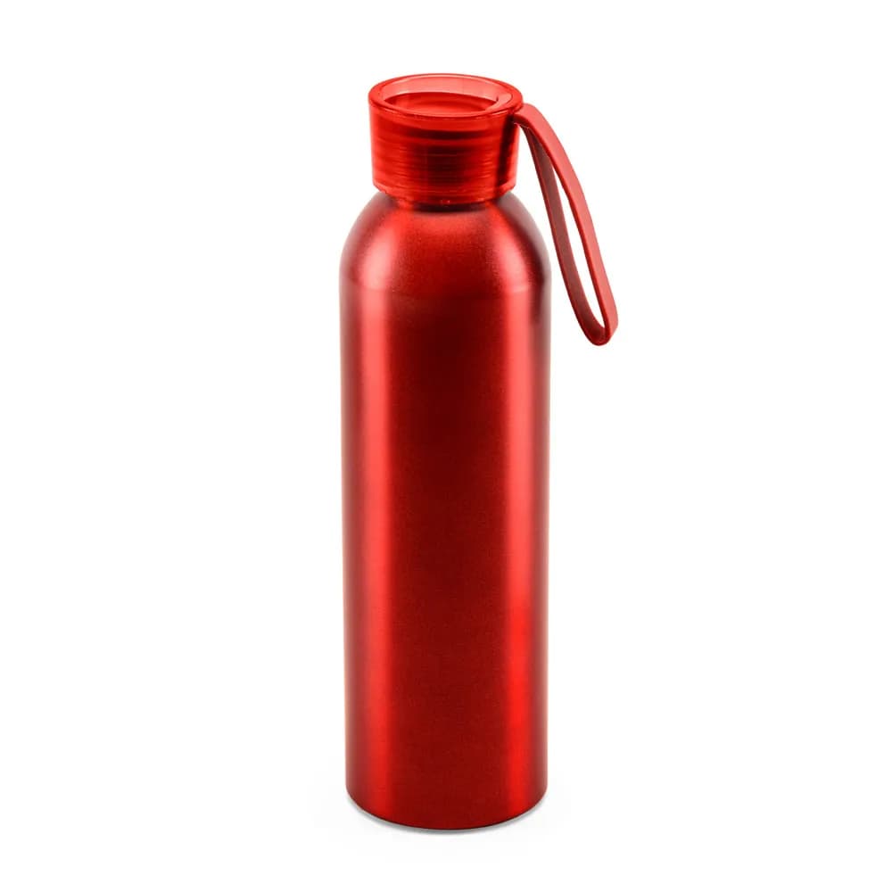 Recycelt Aluminium (100% rAL) flasche mit PP-Verschluss 660 mL - RIO - Rot