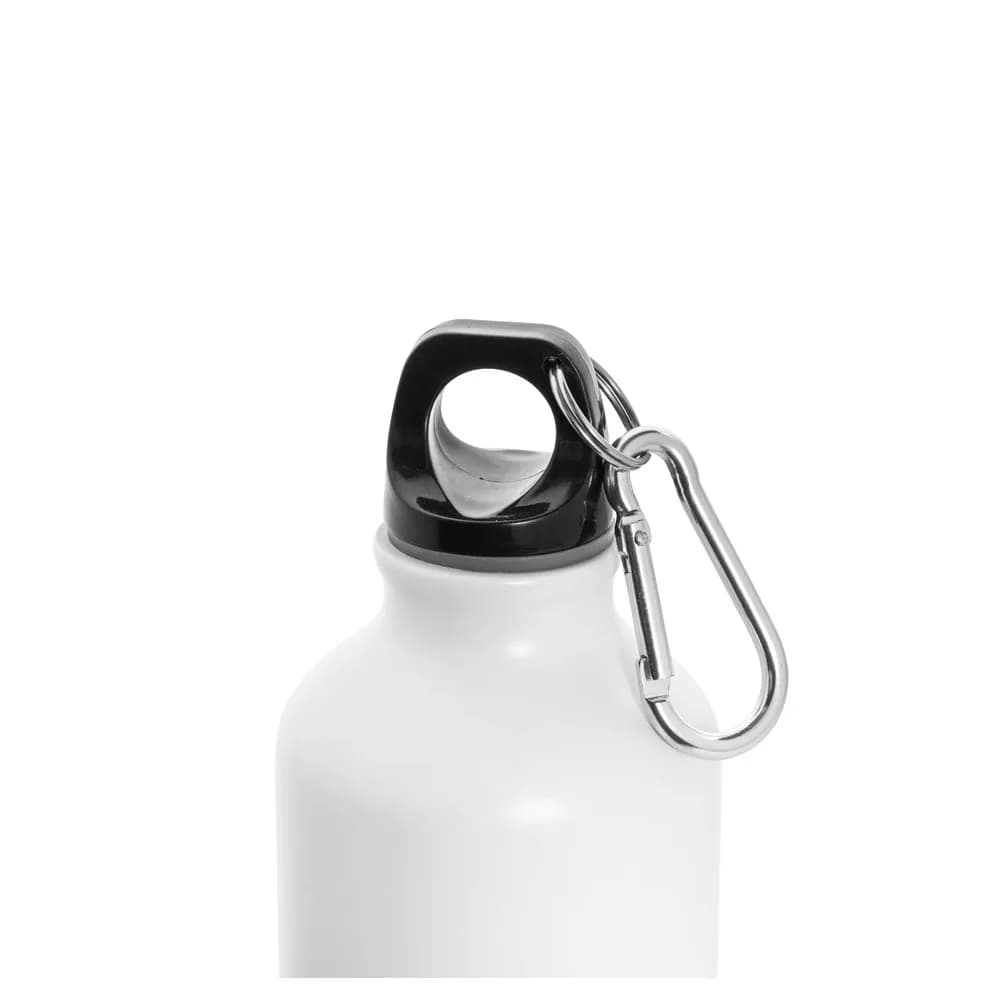 Aluminiumflasche mit Karabiner 540 ml - COLLINA - Schwarz
