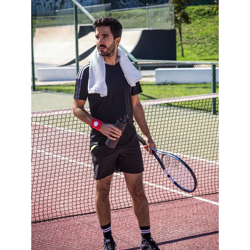 Trinkflasche aus 90% recyceltem Edelstahl 570 mL - FEDERER - Schwarz