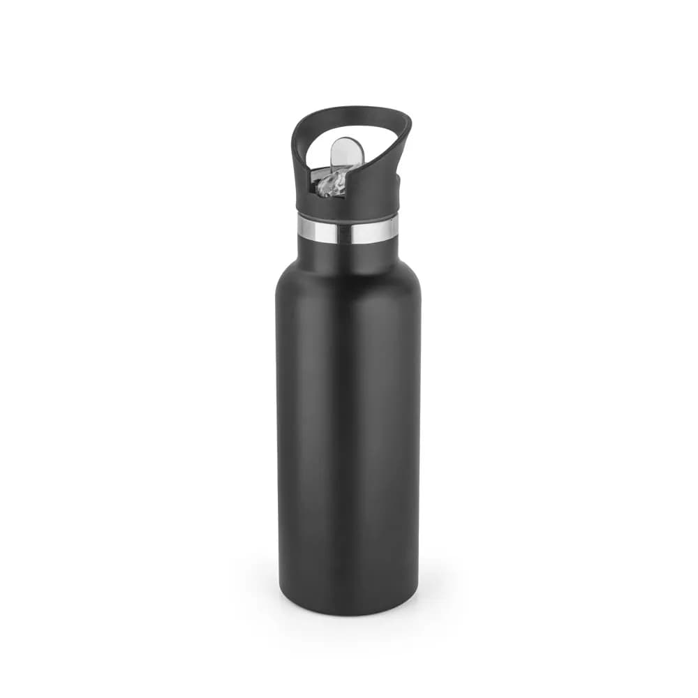 Edelstahlflasche mit PP-Verschluss 570 ml - NORTON - Schwarz