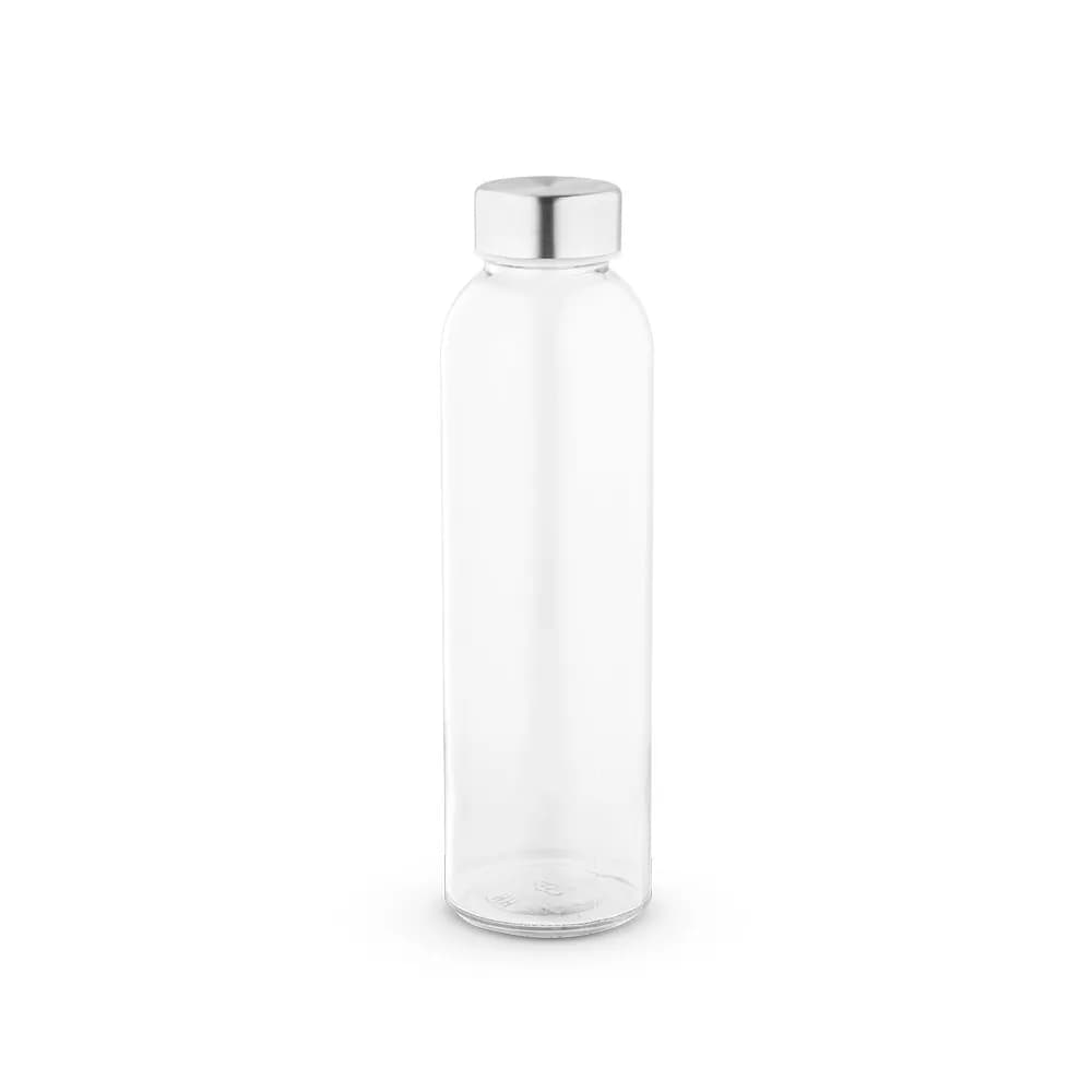 Glasflasche sublimations und Edelstahlverschluss 500 ml - SOLER - Transparent