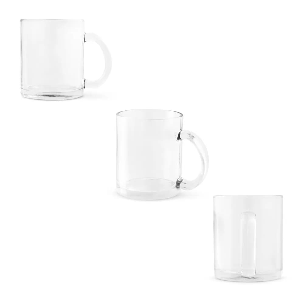 Glastasse (350ml) geeignet für Sublimation - CARMO - Transparent