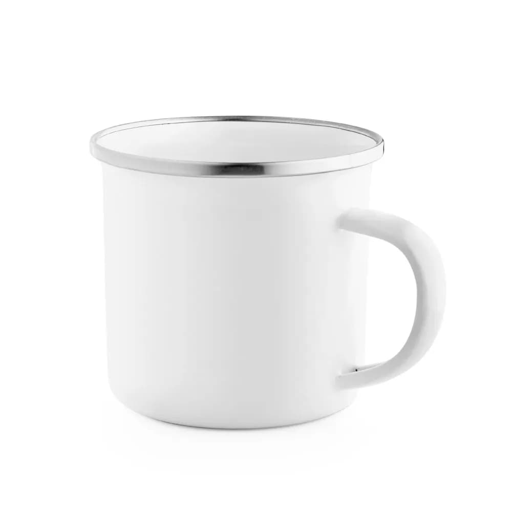 Tasse (350 mL) aus Emaille geeignet für Sublimation - GOTZE SUB - Weiß