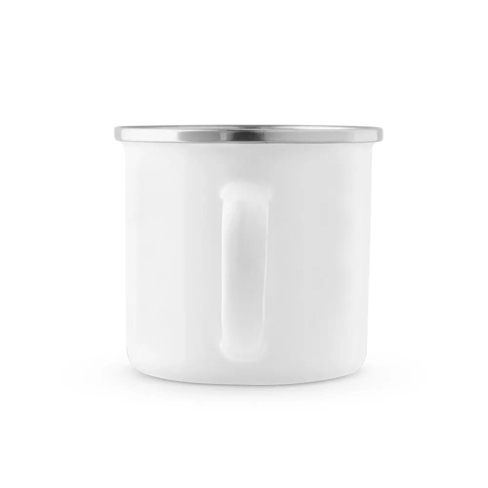 Tasse (350 mL) aus Emaille geeignet für Sublimation - GOTZE SUB - Weiß