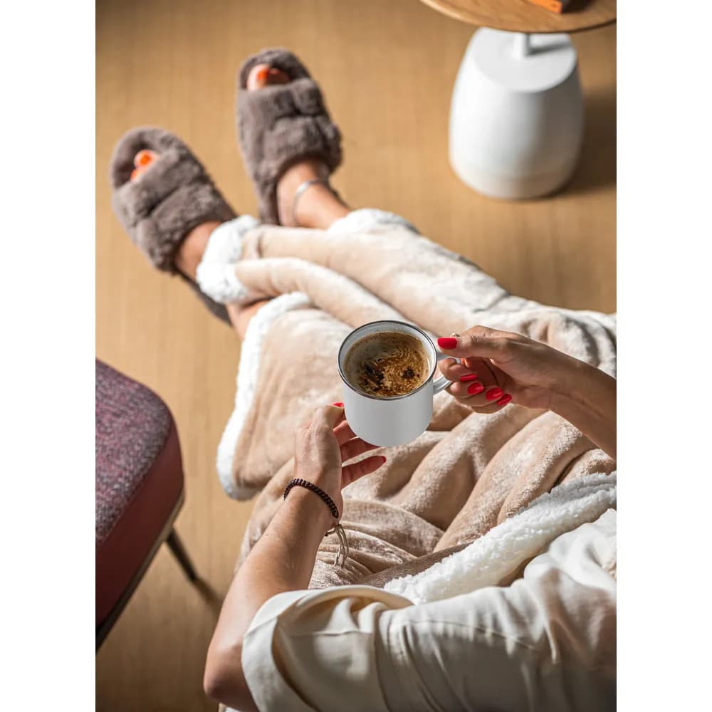 Tasse (350 mL) aus Emaille geeignet für Sublimation - GOTZE SUB - Weiß