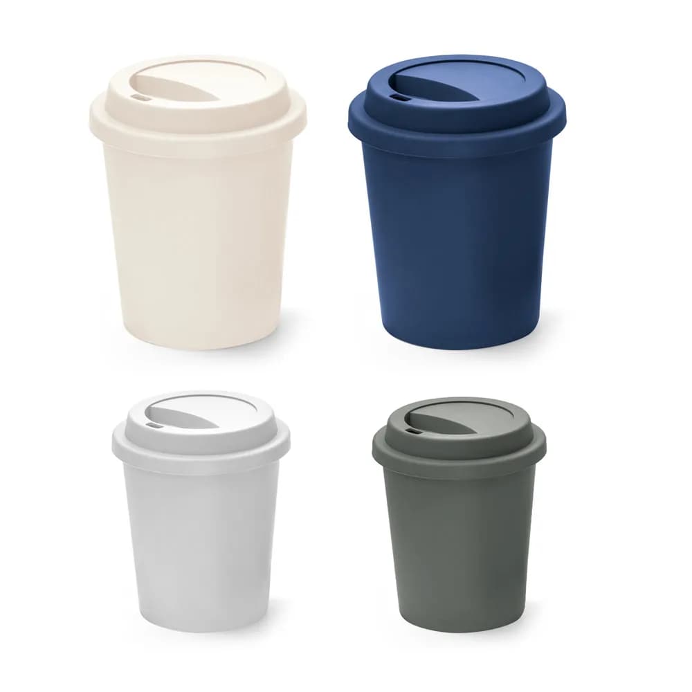 Einwandiger PP-Reisebecher - TONALI 350 - Weiß