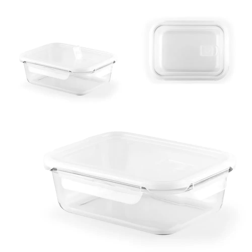 Lunchbox. Hermetische Box aus Borosilikatglas (1000ml) - QUORIN - Weiß
