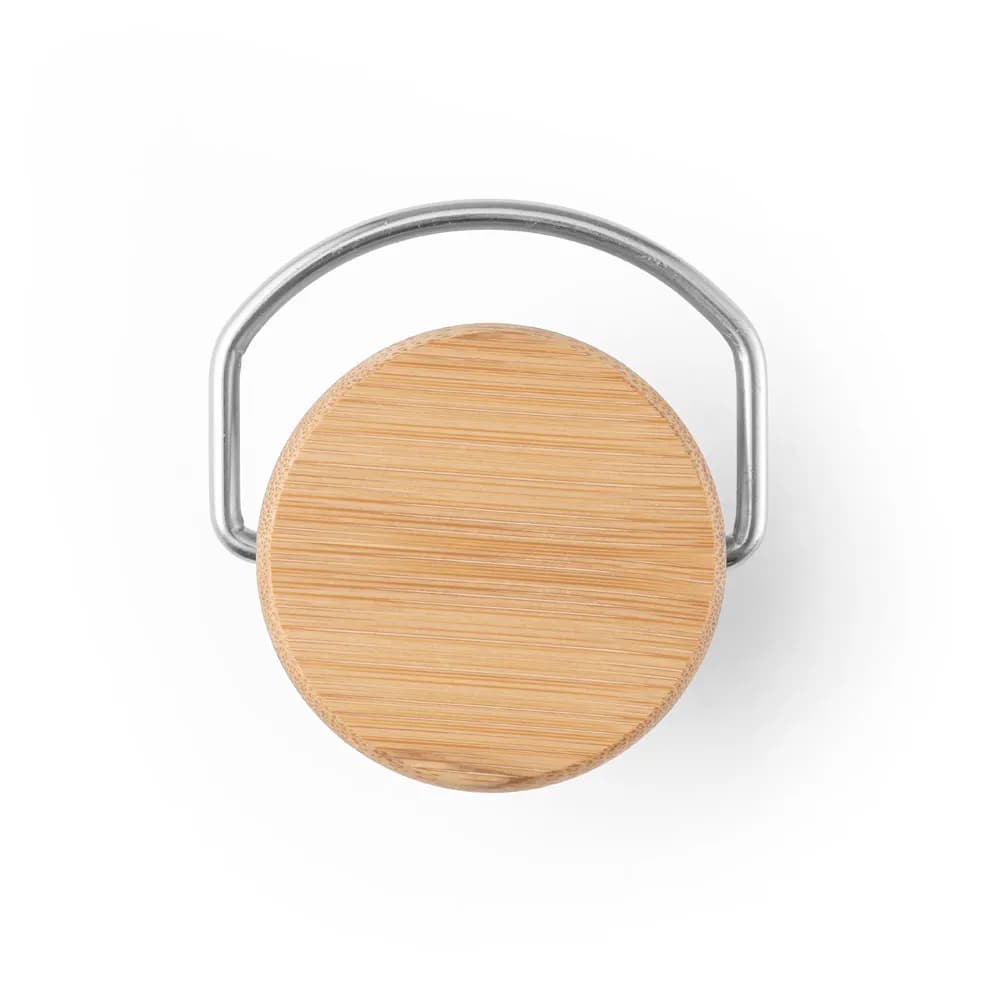 Edelstahlflasche (90 % recycelt) mit einwandiger Ausführung - EWING - Schwarz