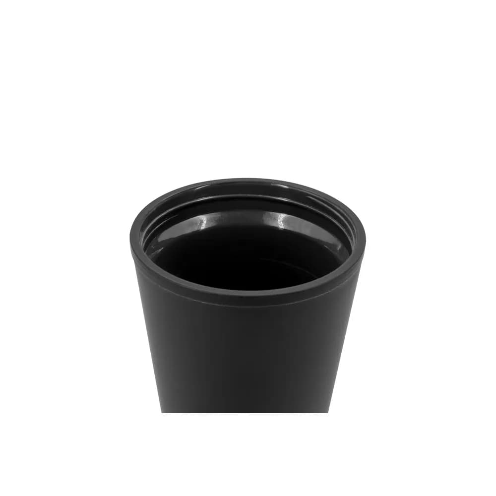 Doppelwandiger, auslaufsicherer Reisebecher aus PP - FIGLIOLI - Schwarz