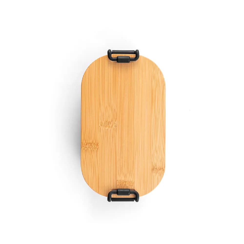 Luftdichte PP-Box mit Bambusdeckel - MAHLEB - Schwarz