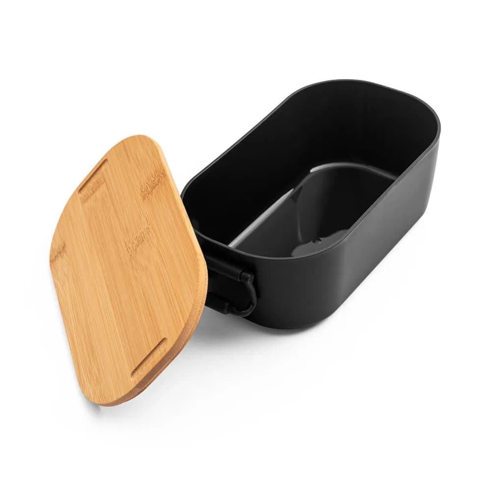 Luftdichte PP-Box mit Bambusdeckel - MAHLEB - Schwarz