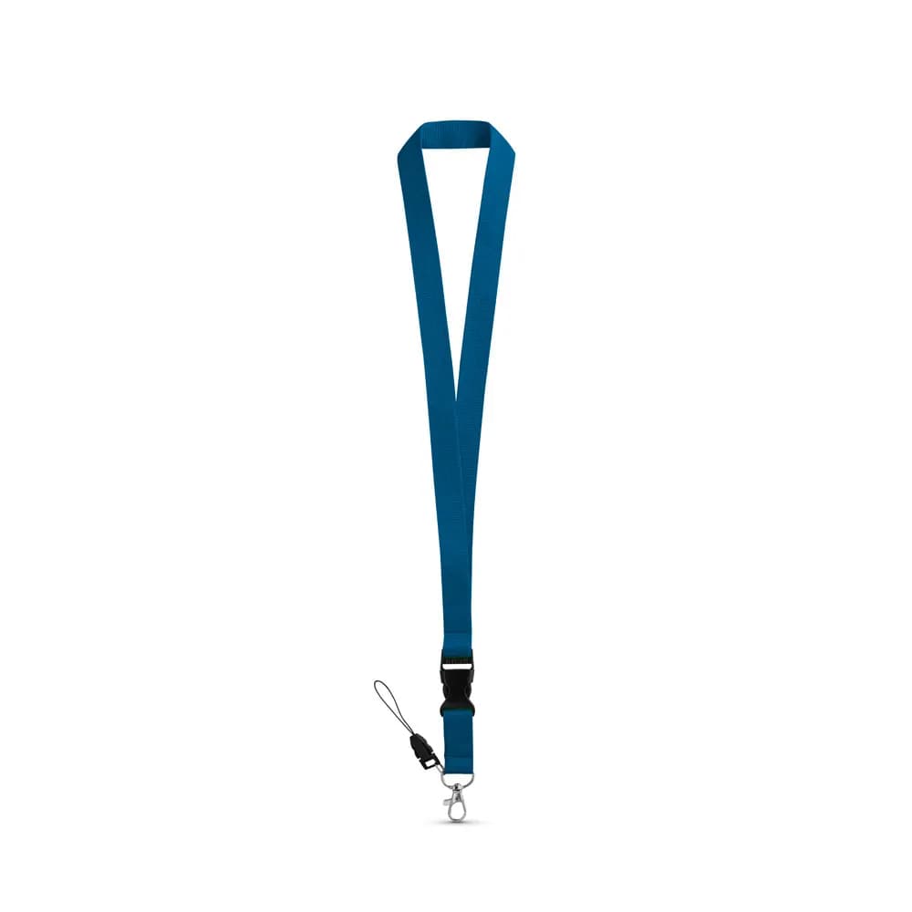Lanyard aus Polyester - ANQUETIL - Blau